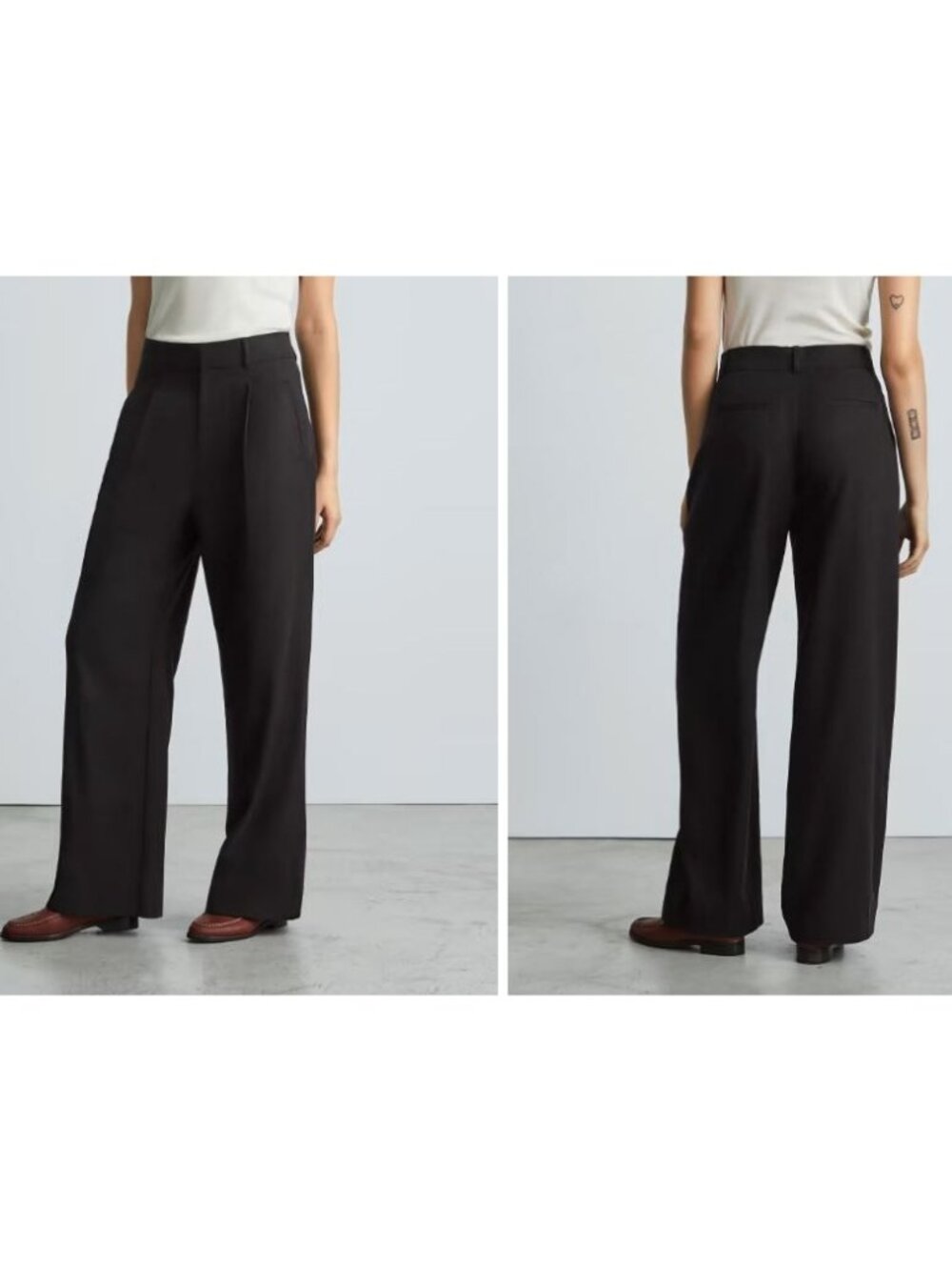 Everlane The Way-High® Drape Pant Black Size 0 Short NWT